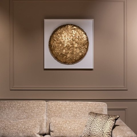 Richmond Interiors RICHMOND obraz MAYA 90x90cm złoty Richmond Interiors RICHMOND obraz MAYA 90x90cm złoty