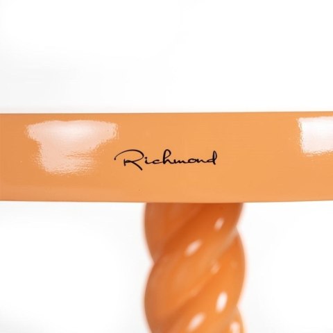 STOLIK OKRĄGŁY ROSLY POMARAŃCZOWY Z ŻYWICY Richmond Interiors RICHMOND NOWOCZESNY I STABILNY STOLIK OKRĄGŁY ROSLY POMARAŃCZOWY Z ŻYWICY Richmond Interiors RICHMOND NOWOCZESNY I STABILNY