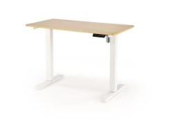 B53 biurko biurko z funkcją regulacji wysokości, dąb złoty / biały