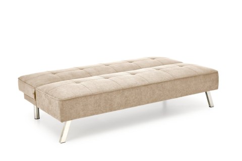 SOFA KANAPA ROZKŁADANA CARLITO TAPICERKA TKANINA BEŻOWA NOGI STAL CHROMOWANA HALMAR SOFA KANAPA ROZKŁADANA CARLITO TAPICERKA TKANINA BEŻOWA NOGI STAL CHROMOWANA HALMAR