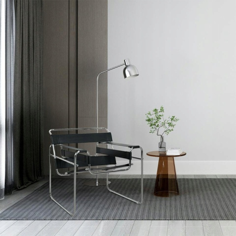 FOTEL IVAN CZARNY - EKOSKÓRA King Home KONSTRUKCJA SREBRNA WYKONANA ZE STALI NOWOCZESNY MINIMALISTYCZNY FOTEL IVAN CZARNY - EKOSKÓRA King Home KONSTRUKCJA SREBRNA WYKONANA ZE STALI NOWOCZESNY MINIMALISTYCZNY