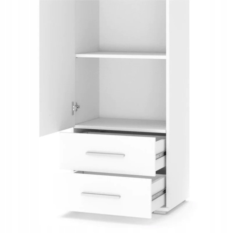 REGAŁ JEDNODRZWIOWY Z SZUFLADAMI LIMA REG1 Halmar BIAŁY POŁYSK laminat OBRZEŻA ABS 60x40 REGAŁ JEDNODRZWIOWY Z SZUFLADAMI LIMA REG1 Halmar BIAŁY POŁYSK laminat OBRZEŻA ABS 60x40