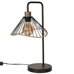 Intesi Lampa stołowa Anel czarna/ rattan