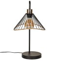 Intesi Lampa stołowa Anel czarna/ rattan Intesi Lampa stołowa Anel czarna/ rattan