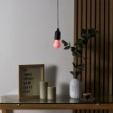 Intesi Lampa wisząca żarówka multikolor czarna Intesi Lampa wisząca żarówka multikolor czarna