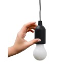Intesi Lampa wisząca żarówka multikolor czarna Intesi Lampa wisząca żarówka multikolor czarna