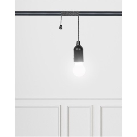 Intesi Lampa wisząca żarówka multikolor czarna Intesi Lampa wisząca żarówka multikolor czarna