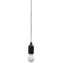 Intesi Lampa wisząca żarówka multikolor czarna Intesi Lampa wisząca żarówka multikolor czarna
