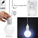 Intesi Lampa wisząca żarówka srebrna L Intesi Lampa wisząca żarówka srebrna L
