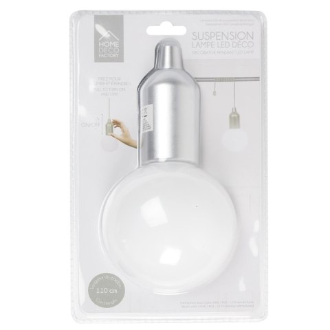 Intesi Lampa wisząca żarówka srebrna L Intesi Lampa wisząca żarówka srebrna L