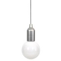 Intesi Lampa wisząca żarówka srebrna L Intesi Lampa wisząca żarówka srebrna L