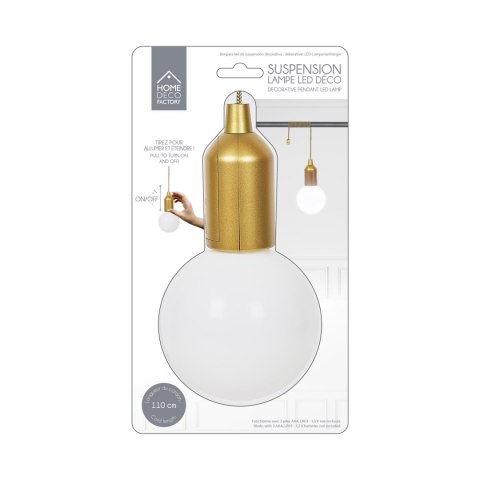 Intesi Lampa wisząca żarówka złota L Intesi Lampa wisząca żarówka złota L