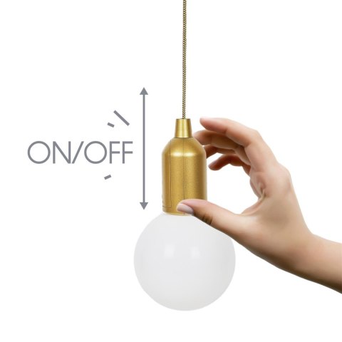Intesi Lampa wisząca żarówka złota L Intesi Lampa wisząca żarówka złota L