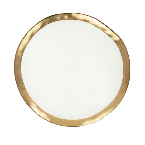 Kare Design KARE talerz BELL 31 cm biało-złoty
