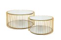 Kare Design KARE zestaw stolików WIRE DOUBLE I mosiądz Kare Design KARE zestaw stolików WIRE DOUBLE I mosiądz