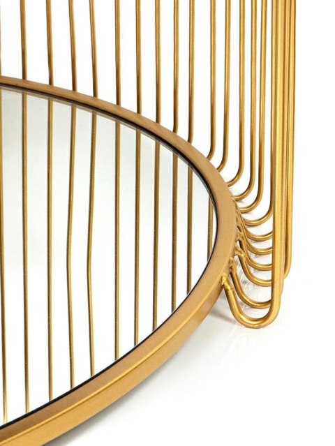 Kare Design KARE zestaw stolików WIRE DOUBLE I mosiądz Kare Design KARE zestaw stolików WIRE DOUBLE I mosiądz