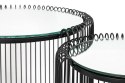 Kare Design KARE zestaw stolików WIRE DOUBLE II czarny Kare Design KARE zestaw stolików WIRE DOUBLE II czarny