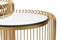Kare Design KARE zestaw stolików WIRE DOUBLE II mosiądz Kare Design KARE zestaw stolików WIRE DOUBLE II mosiądz
