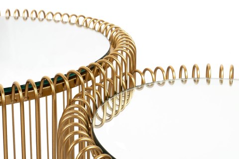 Kare Design KARE zestaw stolików WIRE mosiądz Kare Design KARE zestaw stolików WIRE mosiądz