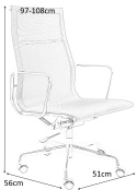 FOTEL BIUROWY NA KÓŁKACH OBROTOWY FUNKCJA BUJANIA AERON PREMIUM King Home chrom aluminium - siatka CZARNA REGULACJA WYSOKOŚCI FOTEL BIUROWY NA KÓŁKACH OBROTOWY FUNKCJA BUJANIA AERON PREMIUM King Home chrom aluminium - siatka CZARNA REGULACJA WYSOKOŚCI