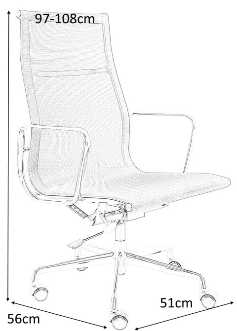 FOTEL BIUROWY NA KÓŁKACH OBROTOWY FUNKCJA BUJANIA AERON PREMIUM King Home chrom aluminium - siatka CZARNA REGULACJA WYSOKOŚCI FOTEL BIUROWY NA KÓŁKACH OBROTOWY FUNKCJA BUJANIA AERON PREMIUM King Home chrom aluminium - siatka CZARNA REGULACJA WYSOKOŚCI