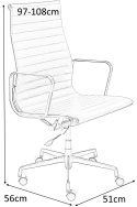 FOTEL BIUROWY OBROTOWY REGULOWANY AERON PRESTIGE PLUS King Home CZARNY - skóra naturalna, aluminium NA KÓŁKACH Z FUNKCJĄ BUJANIA FOTEL BIUROWY OBROTOWY REGULOWANY AERON PRESTIGE PLUS King Home CZARNY - skóra naturalna, aluminium NA KÓŁKACH Z FUNKCJĄ BUJANIA