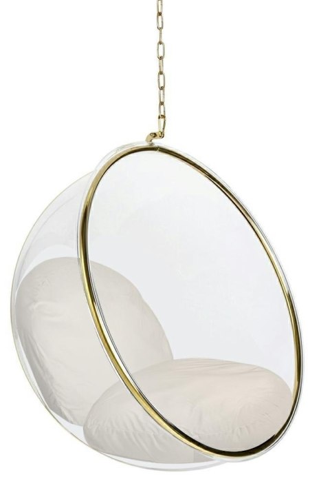 King Home Fotel wiszący BUBBLE GOLD poduszka beżowa King Home Fotel wiszący BUBBLE GOLD poduszka beżowa