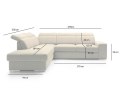 King Home Narożnik DAMBO z funkcją spania - II grupa tkanin King Home Narożnik DAMBO z funkcją spania - II grupa tkanin
