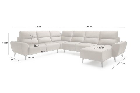 King Home Narożnik JEF C2 z funkcją spania - I grupa tkanin King Home Narożnik JEF C2 z funkcją spania - I grupa tkanin