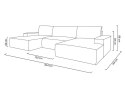 King Home Narożnik PILLOW U1 z funkcją spania - 2 grupa, różne kolory King Home Narożnik PILLOW U1 z funkcją spania - 2 grupa, różne kolory