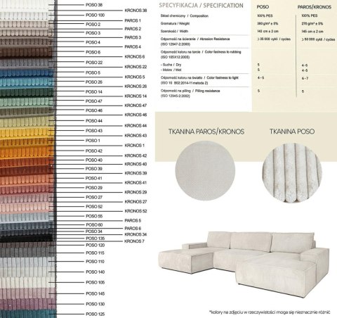 King Home Narożnik PILLOW U1 z funkcją spania - 2 grupa, różne kolory King Home Narożnik PILLOW U1 z funkcją spania - 2 grupa, różne kolory
