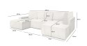 King Home Narożnik PILLOW U2 140 z funkcją spania - 2 grupa, różne kolory King Home Narożnik PILLOW U2 140 z funkcją spania - 2 grupa, różne kolory