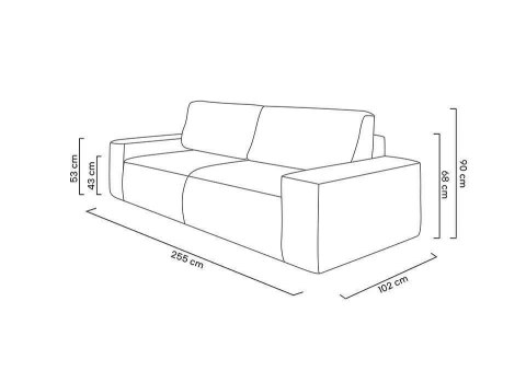 King Home Sofa PILLOW z funkcją spania - II grupa tkanin King Home Sofa PILLOW z funkcją spania - II grupa tkanin