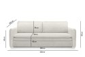 King Home Sofa SENSE SLIM z funkcją spania - I grupa tkanin King Home Sofa SENSE SLIM z funkcją spania - I grupa tkanin