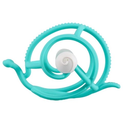 Mombella Mombella Gryzak z Grzechotką Ślimak Teal Nowy Mombella Mombella Gryzak z Grzechotką Ślimak Teal Nowy