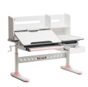 Biurko Fun Desk Fiore II Pink Regulowane biurko dla dzieci i młodzieży Biały / Szary Biurko Fun Desk Fiore II Pink Regulowane biurko dla dzieci i młodzieży Biały / Szary