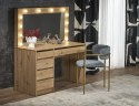 TOALETKA Z SZUFLADAMI HOLLYWOOD XL dąb artisan OŚWIETLENIE LED HALMAR TOALETKA Z SZUFLADAMI HOLLYWOOD XL dąb artisan OŚWIETLENIE LED HALMAR