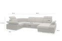 King Home Narożnik CONTINENTAL L z funkcją spania - II grupa tkanin King Home Narożnik CONTINENTAL L z funkcją spania - II grupa tkanin
