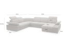 King Home Narożnik CONTINENTAL XL z funkcją spania - II grupa tkanin King Home Narożnik CONTINENTAL XL z funkcją spania - II grupa tkanin