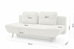 King Home Sofa DORIAN z funkcją spania - I grupa tkanin