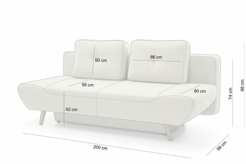 King Home Sofa DORIAN z funkcją spania - I grupa tkanin King Home Sofa DORIAN z funkcją spania - I grupa tkanin