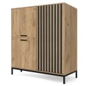 KOMODA LAMINO KM-2 HALMAR DĄB CRAFT / CZARNY nogi: CZARNE PŁYTA MEBLOWA LAMINOWANA TWORZYWO KOMODA LAMINO KM-2 HALMAR DĄB CRAFT / CZARNY nogi: CZARNE PŁYTA MEBLOWA LAMINOWANA TWORZYWO