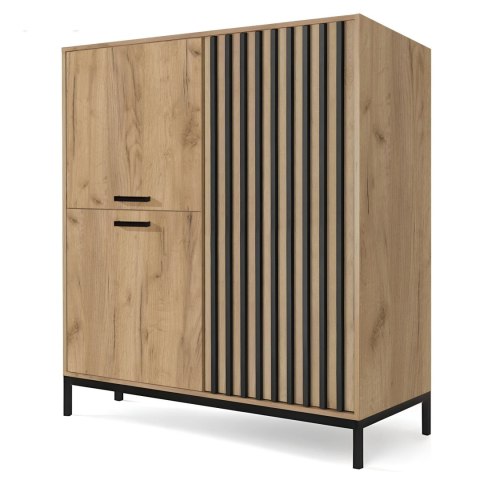 KOMODA LAMINO KM-2 HALMAR DĄB CRAFT / CZARNY nogi: CZARNE PŁYTA MEBLOWA LAMINOWANA TWORZYWO KOMODA LAMINO KM-2 HALMAR DĄB CRAFT / CZARNY nogi: CZARNE PŁYTA MEBLOWA LAMINOWANA TWORZYWO