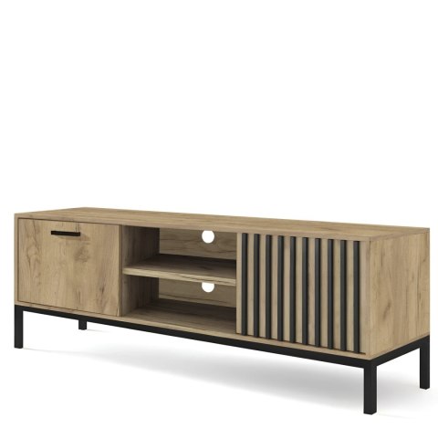 LAMINO RTV-1 stolik RTV dąb craft/czarny, nogi: czarny LAMINO RTV-1 stolik RTV dąb craft/czarny, nogi: czarny