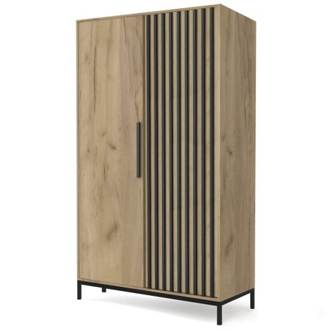 LAMINO S-1 szafa dąb craft/czarny, nogi: czarny LAMINO S-1 szafa dąb craft/czarny, nogi: czarny