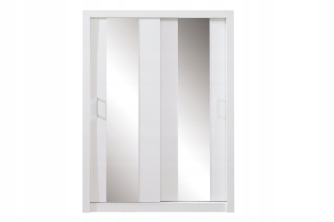 SZAFA DWUDRZWIOWA Z LUSTREM DUCA DC2 200 - Biały Lux Meblar DRZWI PRZESUWNE PŁYTA LAMINOWANA SZAFA DWUDRZWIOWA Z LUSTREM DUCA DC2 200 - Biały Lux Meblar DRZWI PRZESUWNE PŁYTA LAMINOWANA