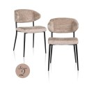Richmond Interiors RICHMOND zestaw 2 krzeseł BEA NATURE Richmond Interiors RICHMOND zestaw 2 krzeseł BEA NATURE
