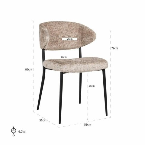 Richmond Interiors RICHMOND zestaw 2 krzeseł BEA NATURE Richmond Interiors RICHMOND zestaw 2 krzeseł BEA NATURE
