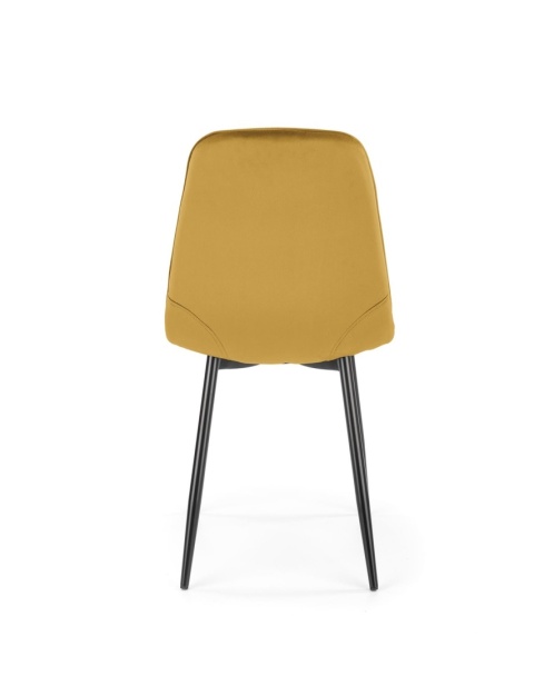 Halmar K417 krzesło musztardowe tkanina - velvet / metal Halmar K417 krzesło musztardowe tkanina - velvet / metal