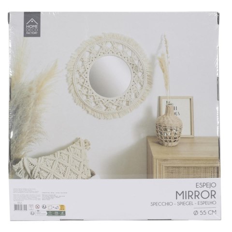 Intesi Lustro Macrama 55cm beżowe Intesi Lustro Macrama 55cm beżowe